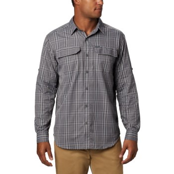 Columbia Silver Ridge 2.0 Plaid Long Sleeve Big, Camisa Grises Para Hombre | 872450-YRZ